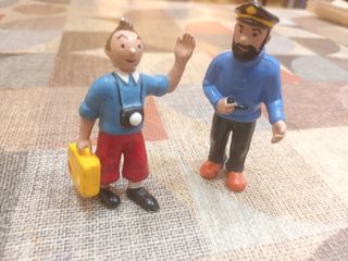 Tintín y capitán Haddock figuras
