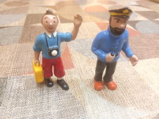 Tintín y capitán Haddock figuras