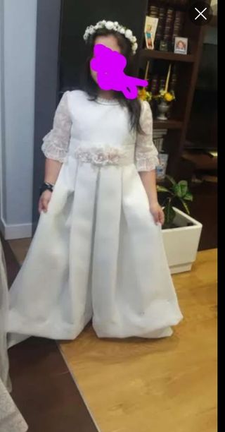 Vestido comunión niña blanco