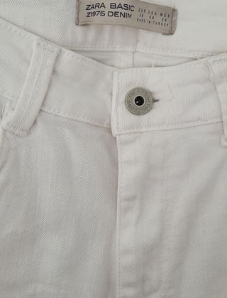 Vaqueros Zara blancos -talla 36