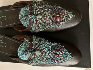 Ciabatte MALI - Marroni e Turchesi