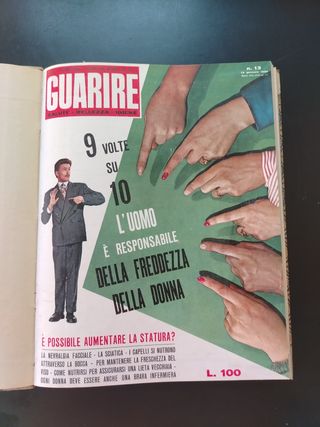 11 Riviste guarire anno 1954 rilegate 