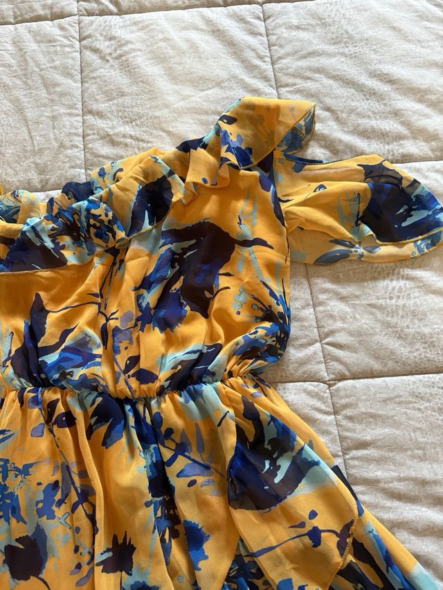 Vestito Rinascimento | Blu & Giallo