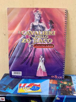 cavalieri dello zodiaco raccoglitore lamin cards
