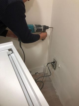 Instalacion lavadora/secadora en columna