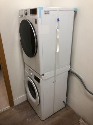 Instalacion lavadora/secadora en columna