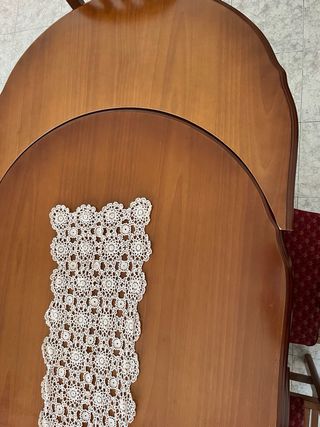 Mesa madera comedor y seis sillas