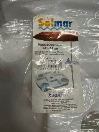 Mesa Sombrilla Solmar 44x44cm