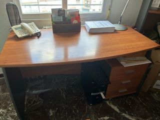 Mesa escritorio madera - marrón