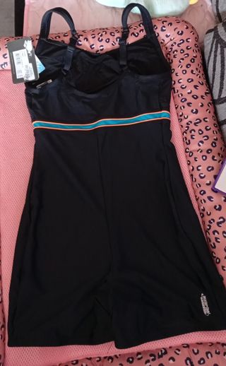 Bañador pantalón Arena natación - Negro/Naranja