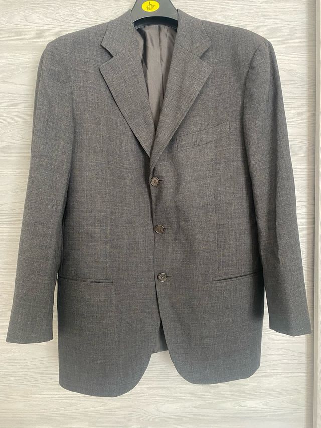 Giacca Boglioli uomo grigia in lana Loro Piana Zelander