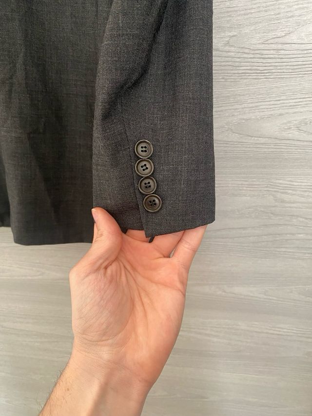 Giacca Boglioli uomo grigia in lana Loro Piana Zelander