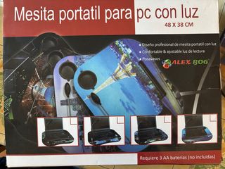 Mesita portátil PC con luz - ALEX BOG