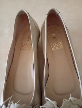 Manoletinas beige SANSE