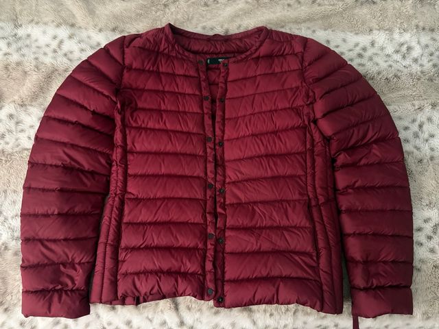 abrigo de plumas Mango rojo