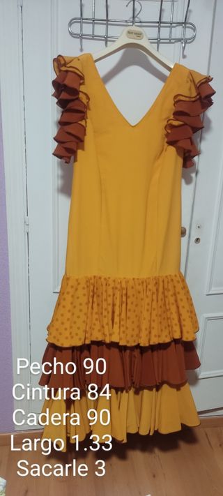 Traje gitana lunares multicolor talla 5