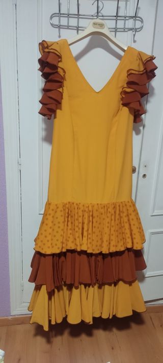 Traje gitana lunares multicolor talla 5