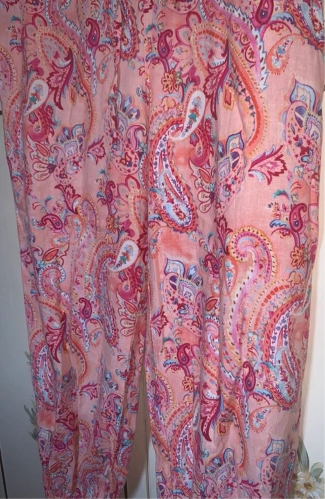 Pantaloni stile indiano in misto lino