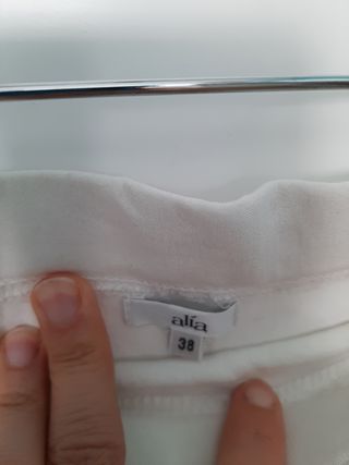 Pantalón premamá rayas azul blanco - T38