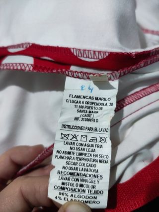 Traje de gitana talla 36