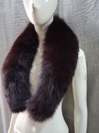 Colla di pelliccia marrone