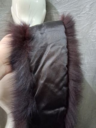 Colla di pelliccia marrone