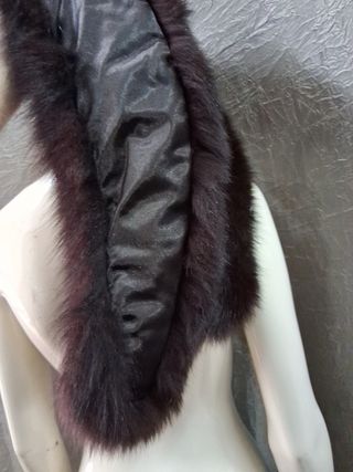 Colla di pelliccia marrone