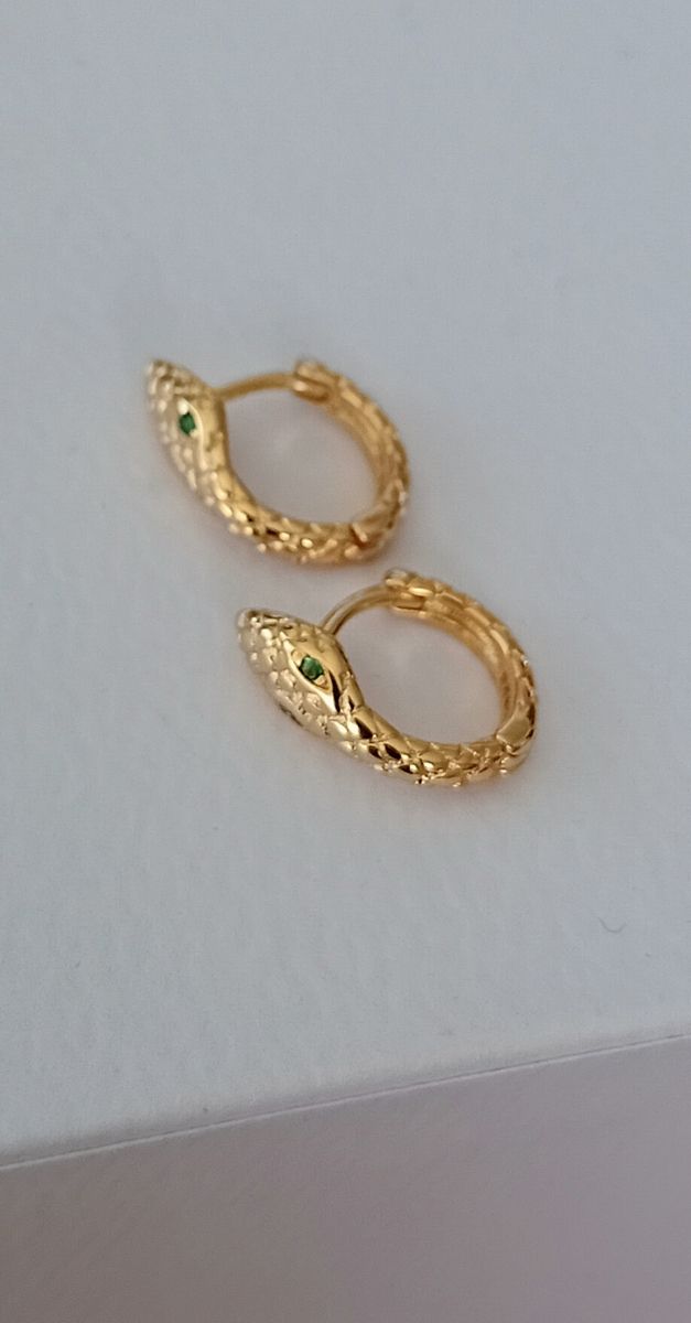 Pendientes redondos aros de serpiente