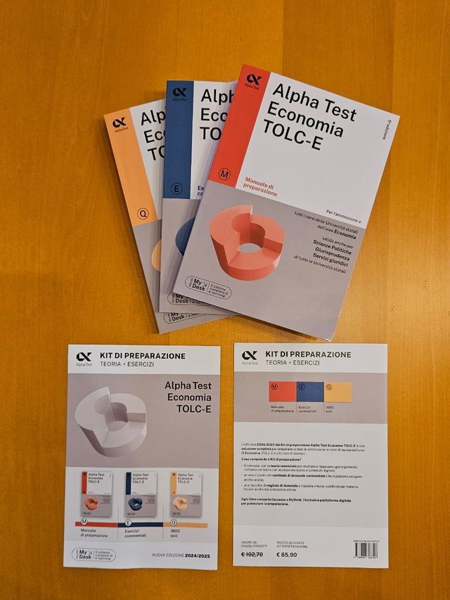 Alpha Test Economia TOLC-E nuova edizione