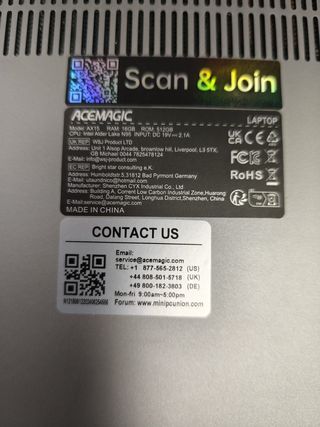 ACEMAGIC Portátil 15,6' (N95 16Gb+512Gb) #254556