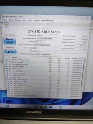ACEMAGIC Portátil 15,6' (N95 16Gb+512Gb) #254556