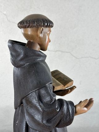 San Antonio de Padua. Talla antigua policromada.