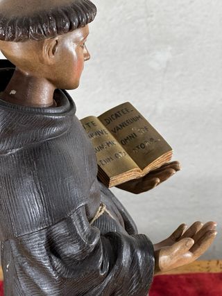 San Antonio de Padua. Talla antigua policromada.
