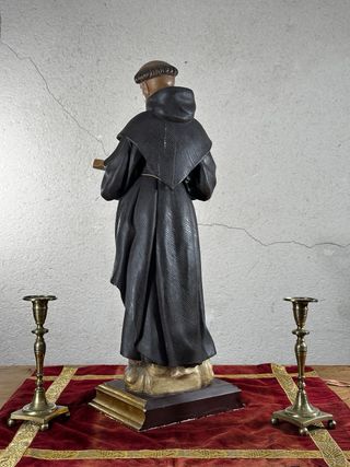 San Antonio de Padua. Talla antigua policromada.