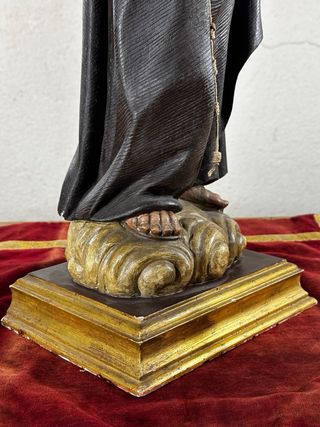 San Antonio de Padua. Talla antigua policromada.