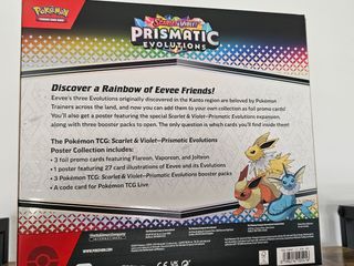 Cambio por cartas PRISMATIC EVOLUTIONS POSTER