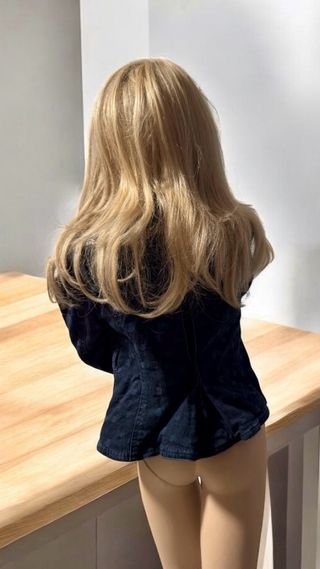 Giubbino denim bambina Punco Pallino taglia 8 anni