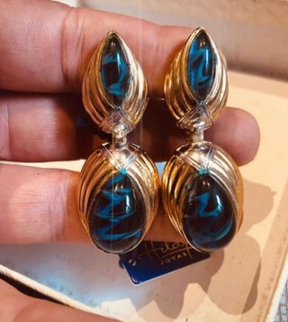 Pendientes Hilary joyas chapado en oro 