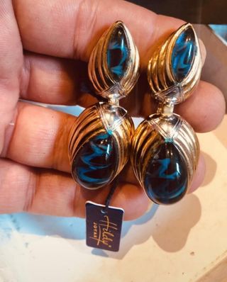 Pendientes Hilary joyas chapado en oro 