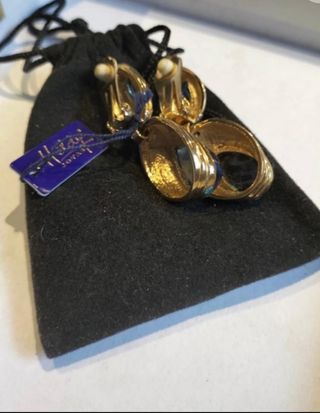 Pendientes Hilary joyas chapado en oro 