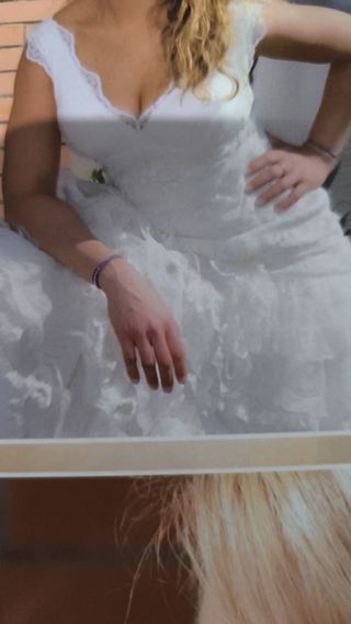 Vestido novia YolanCris blanco