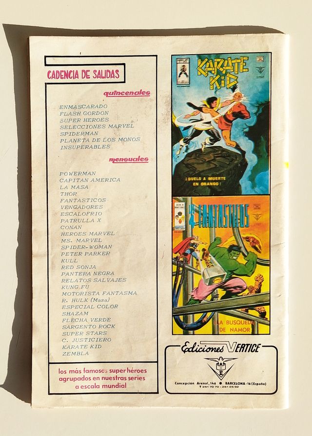 Triple Acción 4 Vértice – Buen estado