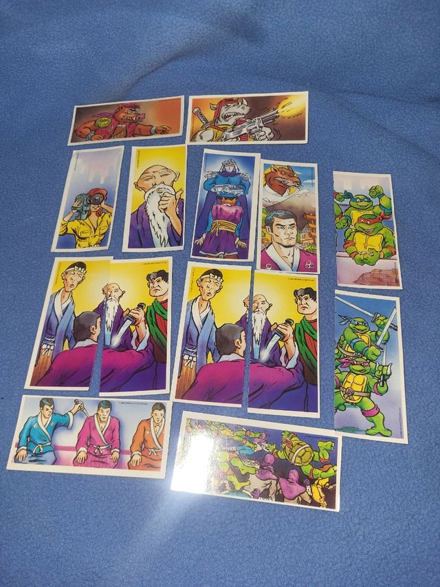Lote cromos danone tortugas ninjas