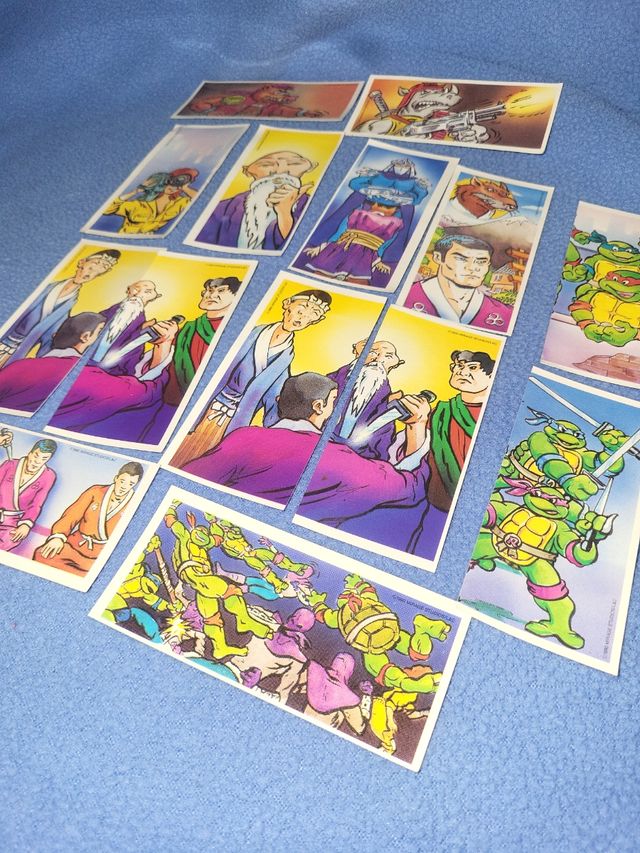 Lote cromos danone tortugas ninjas