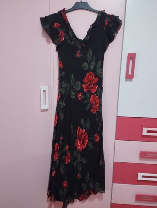 Vestido flores invitada eventos, feria