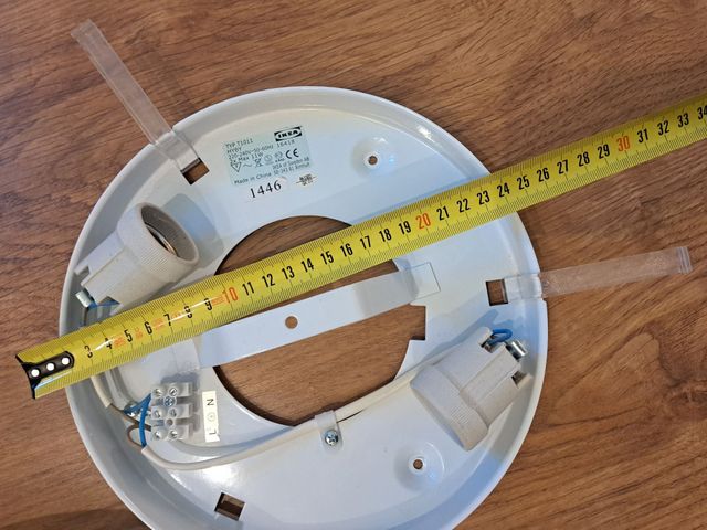 Lampade da soffitto in vetro bianco diametro 36 cm