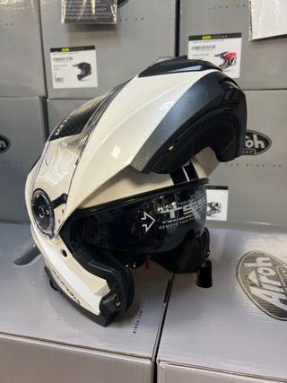 Casco moto XL Acerbis modular blanco