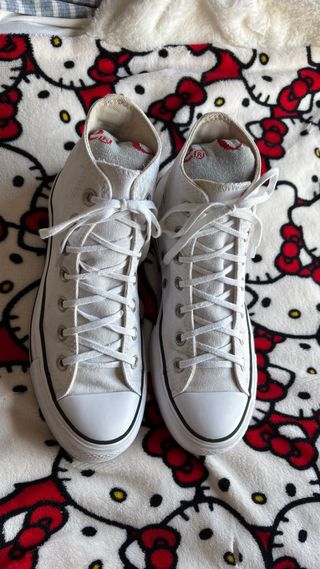 Converse Chuck Taylor All Star blancas plataforma