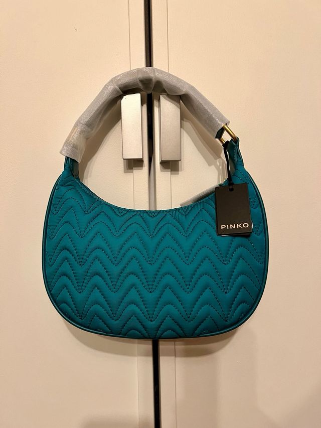 Borsetta Pinko verde petrolio