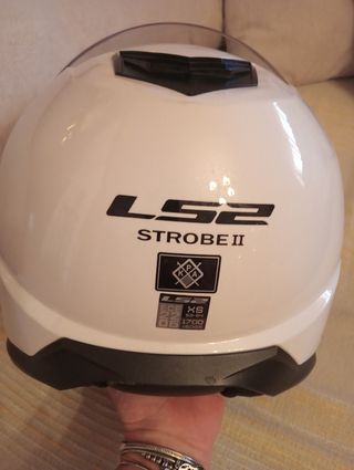 Casco moto LS2 blanco